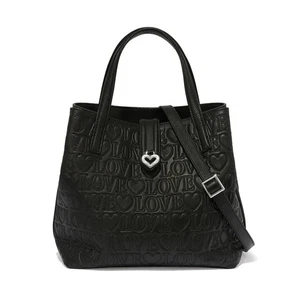 NWT 2025 Brighton Madly In Love Large Black Tote $485 - Picture 1 of 14