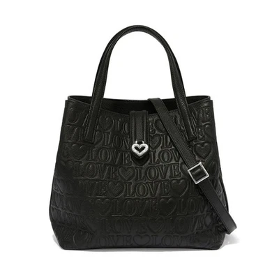 NWT 2025 Brighton Madly In Love Large Black Tote $485 - Image 1 of 4