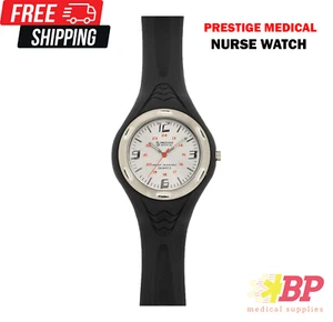 Prestige Medical Nurse Watch 1888 Sportmate Scrub Watch - Black - Picture 1 of 2