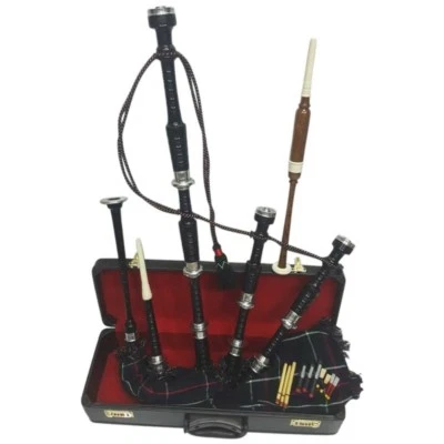 Great Highland Cornamuse Palissandro Argento Quantità/Cornamuse Scozzesi Rigida - Immagine 1 di 2