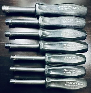Snap-on Tools USA 7pc Metric Nut Driver Set 6-12mm, NDDM1070 - Picture 1 of 1