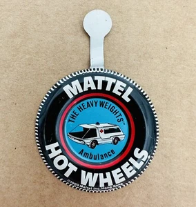 Ambulance Heavyweights Button Hot Wheels Redline Pin 1969 - Picture 1 of 3