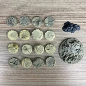 SCENIC RESIN BASES WARHAMMER FANTASY BATTLE THE OLD WORLD AGE OF SIGMAR MORDHEIM - Picture 1 of 1