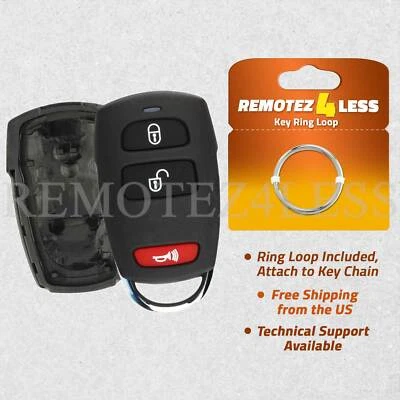 Remote Shell Case Cover For 2007 2008 2009 Hyundai Entourage Car Key Fob Foto 1 de 4
