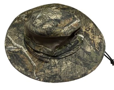 Mossy Oak Hat Camouflage Brim Mesh Sides Hunting Camping - Image 1 of 4