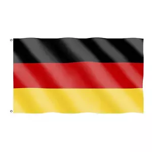 More details for 5x3ft garmany flag large deutschland national world cup football sports support