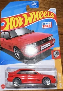 Hot Wheels '87 Audi Quattro (red) HW Turbo #102/250 SUPER CUSTOM w/ Real Riders - Picture 1 of 3