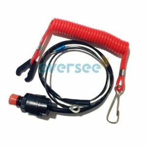 6E9-82575-09 Kill Stop Switch Safety Lanyard for Yamaha Outboard Motor 15-40HP - Picture 1 of 2