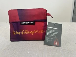 Walt Disney World Cinderella Castle Starbucks Reusuable Tote Bag NEU - Bild 1 von 2
