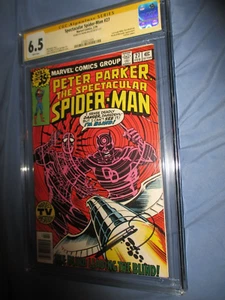 SPECTACULAR SPIDERMAN #27 CGC 6.5 SS Signed Frank Miller ~1st Daredevil Art - Picture 1 of 1