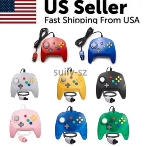 Controlador con cable de video para Nintendo 64 consola de juegos gamepad joystick joypad - Imagen 1 de 69