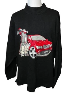 Maglione School of Hard Knocks vintage uomo grande nero Y2K rap urban hip hop - Foto 1 di 9