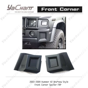 Fiber Glass Kit For 03-09 Hummer H2 Bra*new Style Front Corner Spoiler Spats - Picture 1 of 10