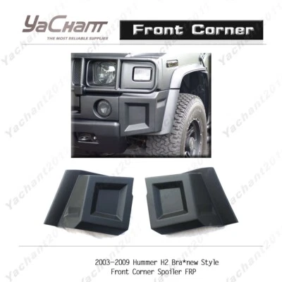 Kit de fibra de vidrio para sujetador Hummer H2 03-09*nuevo estilo alerón esquina delantera espatas Foto 1 de 4