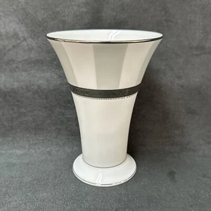 Noritake Festity Platin Feinporzellan Vase M337L 6" T Neu ohne Karton - Bild 1 von 6