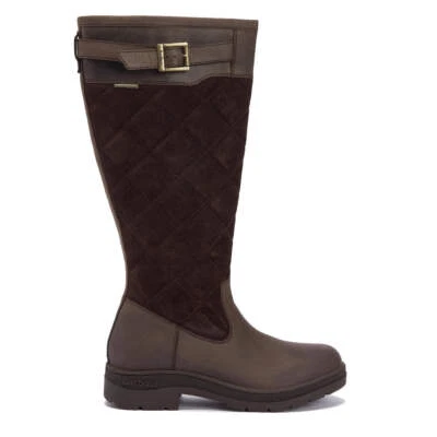 NEW - Official Barbour Womens Oak Tall Boot Brown