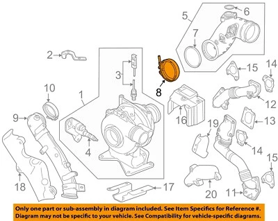 Abrazadera de entrada turbocompresor GM OEM 12638666 Foto 1 de 2