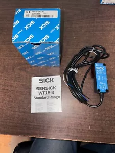 NEW SICK WT18-3P130 PHOTOELECTRIC SENSOR. B45 - Picture 1 of 5