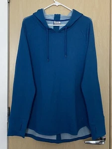 ASICS Pacific Blue Women’s Hoodie Size XL - Picture 1 of 5