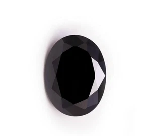 6 Ct. Loose Oval Cut Black Diamond For Jewelry Making Quality AAA With Certified - Picture 1 of 4