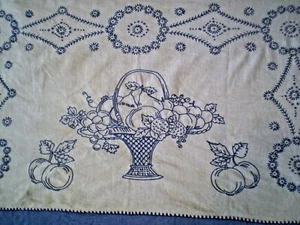 Schöner Vintage handbestickter Wandteppich - Bild 1 von 5