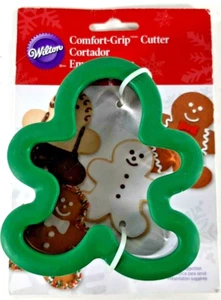 Gingerbread Man Cookie Cutter Comfort Grip Wilton Green - Picture 1 of 3