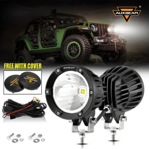 AUXBEAM 4" LED Luz de Trabajo Spot Pods Offroad Camión ATV Conducción Lámpara Antiniebla + Cubierta - Imagen 1 de 12