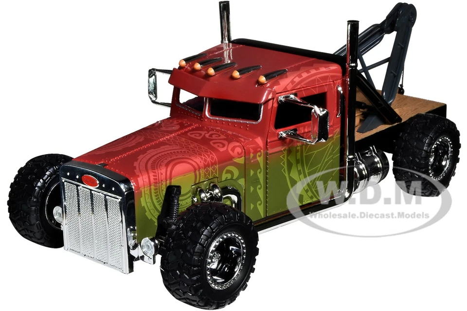 CUSTOM PETERBILT TOW TRUCK "FAST & FURIOUS" 1/24 DIECAST MODEL BY JADA 32089 - Image 1 of 4