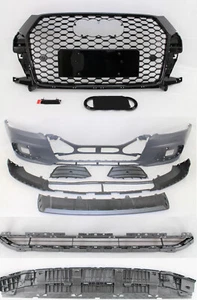 replacement for 2016 - 2018 Q3 Front Bumper cover grille lower spoiler 8PC set - Picture 1 of 17