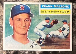 1956 Topps #304 Frank Malzone Clean Boston Red Sox Sharp Centered High Grade