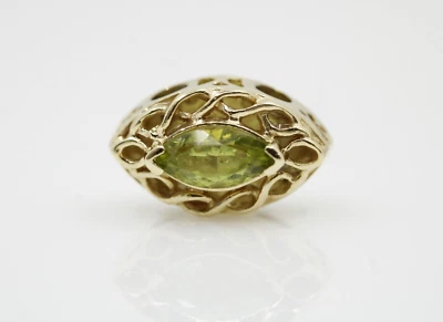 14K Yellow Gold KLJCI Richard Klein Peridot Bracelet Slide Charm 1.9 g - Image 1 of 4