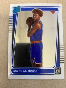 2021-22 Miles McBride Rated Rookie Panini Optic New York Knicks #174 - Picture 1 of 2