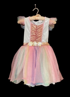 Espíritu Halloween Poni Unicornio Princesa Niñas Med 8 a 10 Disfraz Vestido Arco Iris Foto 1 de 4