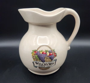 Brocca pubblicitaria vintage McCoy Pottery Welch’s USA "Welch’s Way Since 1869" - Foto 1 di 8