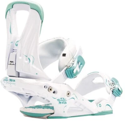 Fijaciones de snowboard Rome SDS para pasarela para mujer S pequeñas blancas verdes Foto 1 de 4