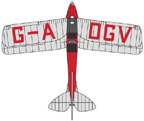 History of Flight~de Havilland DH.82A Tiger Moth~ Brooklands Aviation~72TM0002 Foto 1 de 1