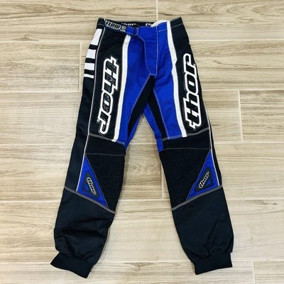 Thor Armortex MX Motorcross Pants Youth 28 Off Road ATV Blue Black White Dirt - Image 1 of 4