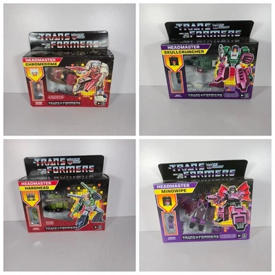 Transformers G1 Reedición Headmaster Chromedome Skullcruncer Hardhead Mindwipe Foto 1 de 4