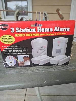3 Station Home Alarm.  Door, Window And Motion, Central Monitor, Wireless New - Image 1 of 4