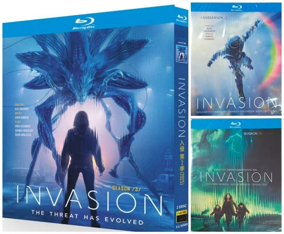 Invasion Stagione 1-3 Nuovo Sigillato 6 Dischi Tutto Regionplay Sottotitolo Inglese - Immagine 1 di 2
