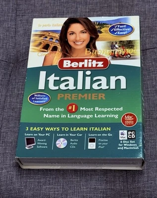 Berlitz Italian Premier – Packaging  6 Discs Set For Windows And Macintosh - Image 1 of 4