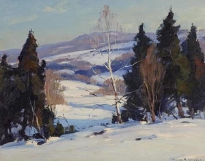 Emile Albert Gruppe Winter Landscape Canvas Print 16 x 20 - Picture 1 of 5