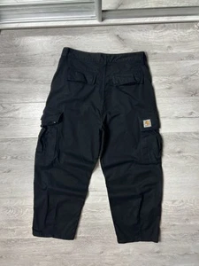 Carhartt WIP Black Cole Cargo Pants Workwear Men’s Size 34 - Picture 1 of 13