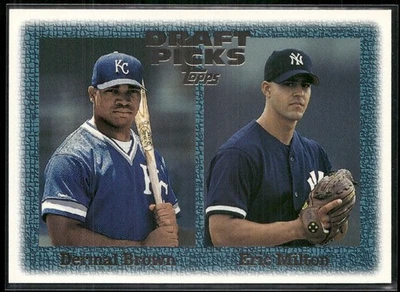 1997 TOPPS DRAFT PICKS DERMAL BROWN/ERIC MILTON RC #272 - Image 1 of 3