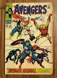 Vintage The Avengers (1968) Marvel Comic Book #58 VG - Picture 1 of 9