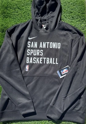 San Antonio Spurs Nike Team Issued Warm Up Longsleeve Hoodie Men's Size XL NEW - Image 1 of 4