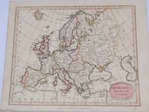 Europe. 1813 original map. - Picture 1 of 5