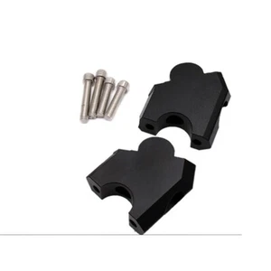 Handlebar Risers Bars Aluminum Black Motorcycle Fit for Honda CRF1000L 2016-17 - Picture 1 of 3