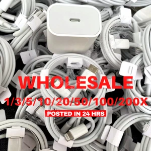 Wholesale 20W PD Power Adapter Type C Fast Charger Cable For iPhone 14 13 12 11 - Picture 1 of 16