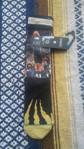 NEW ~ DeMar DeRozan / Kyle Lowry Torontao Raptors. Stance Fusion Crew Socks L Cover